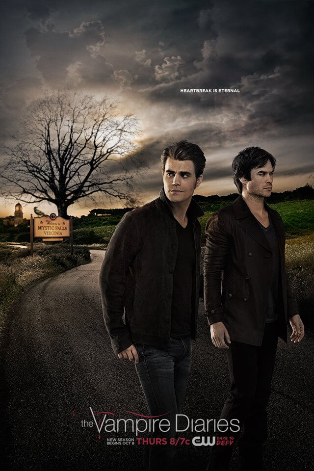 The Vampire Diaries - Poster promo saison 7 Damon Stefan